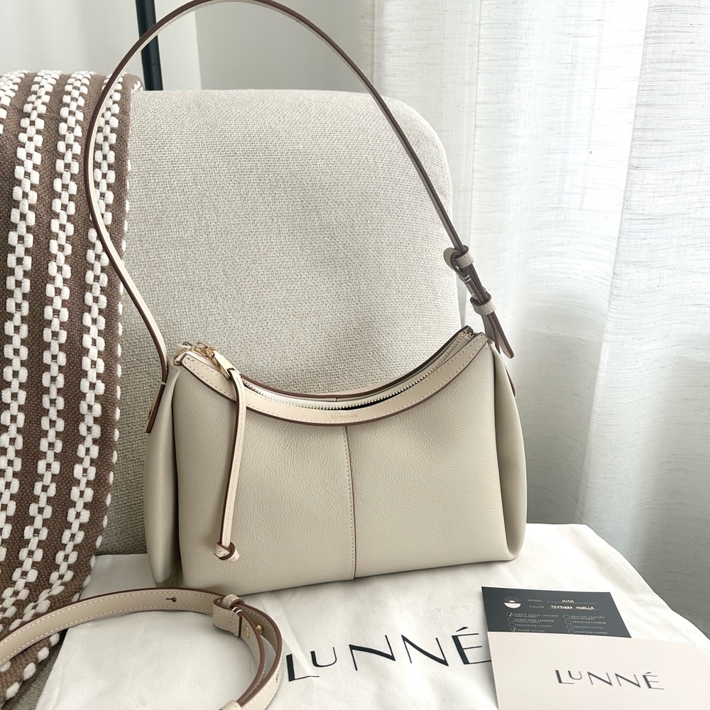 Lunne Kith Shoulder Bag Textured Vanilla
